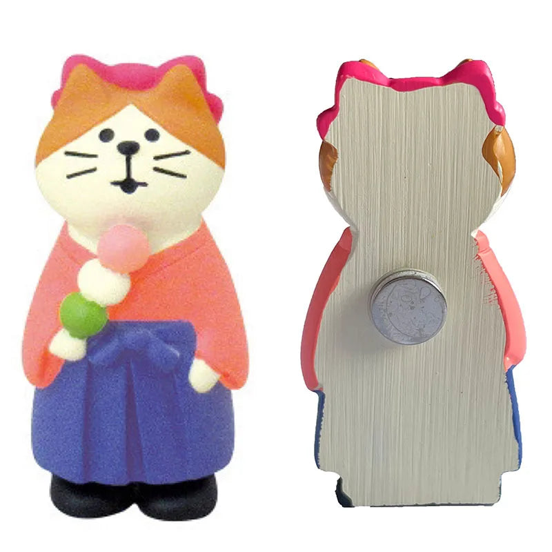 Resin Cute Cartoon Cat Fridge Magnetic Sticker Kawaii Zakka 3D Refrigerator Magnet Cute Magnets Home Decor New مغناطيس ثلاجة