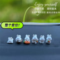 Car Interior Ornaments Mini Duck Bunny Chicks Figurines For Dashboard Rearview Mirror Fairy Garden Home Decor Gift