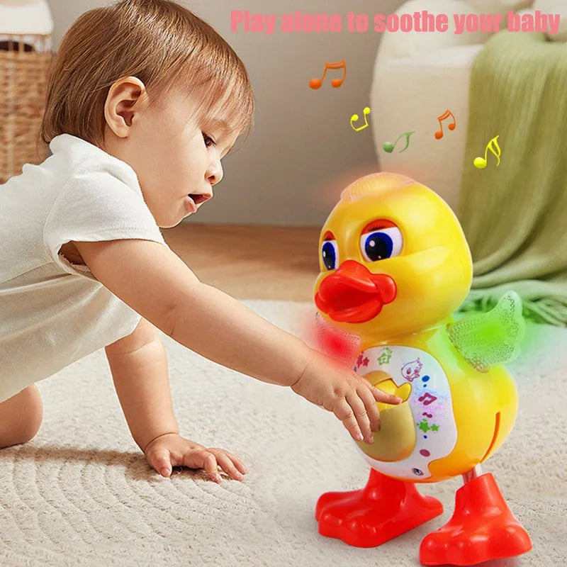 Electric Dancing Duck Toy Interactive Musical Animal with Flashing
