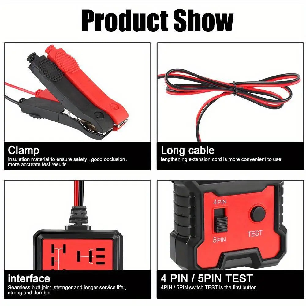 Car Relay Tester Voltage Tester Universal 12V Car Battery