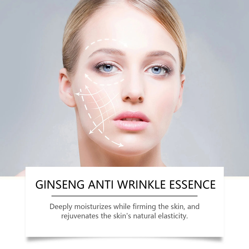 100ml Gold Ginseng Face Essence Polypeptide Lightning Moisturizing Smoothing Facial Serum for Skin Care Ginseng All Skin Types