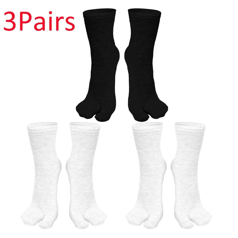 Wiggle Socks Fashion Japanese Style Tabi Toe for Men Women Summer