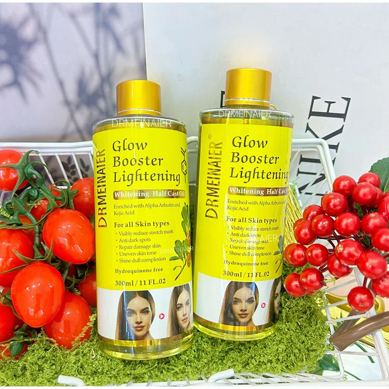 300ml Alpha Arbutin And Kojic Acid Brighten Serum Face & Body Moisturizer Nourishing Brighten Body Oil Body Face Skin Care