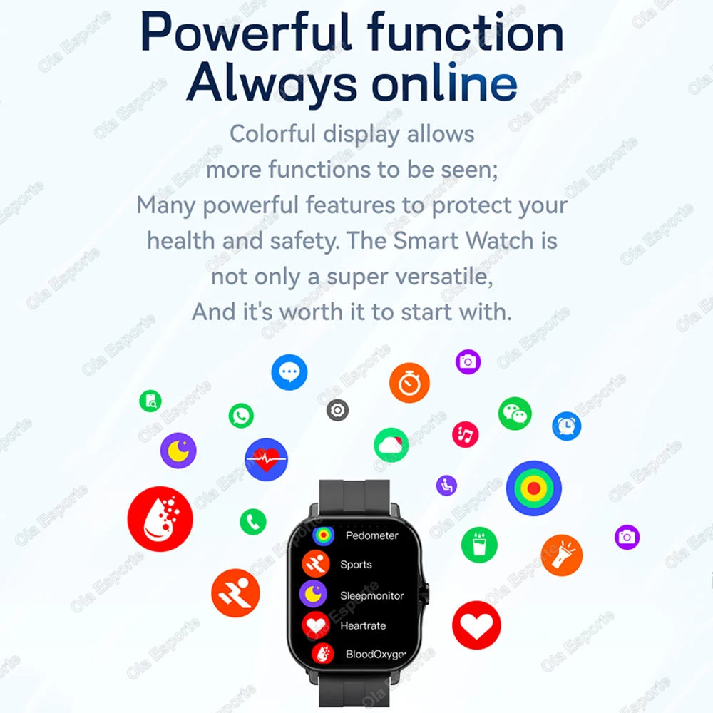 Smart Watch 1.83" Hd Screen Bluetooth Call Heart Rate