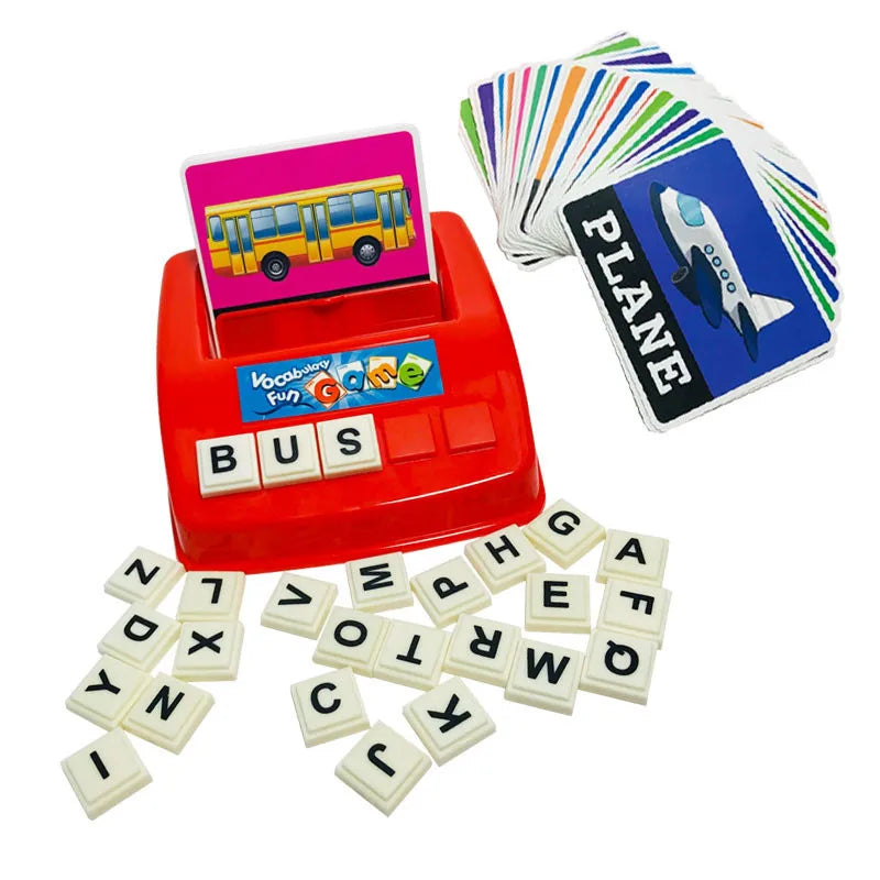 Children Card Letter Machine English Early Educational Picture Literacy