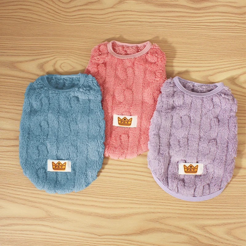 Dog Sweater for Small Dogs Winter Warm Solid Color Pet Sweater for Small Medium Dogs Dachshund Puppy Clothes Dog Supplies
