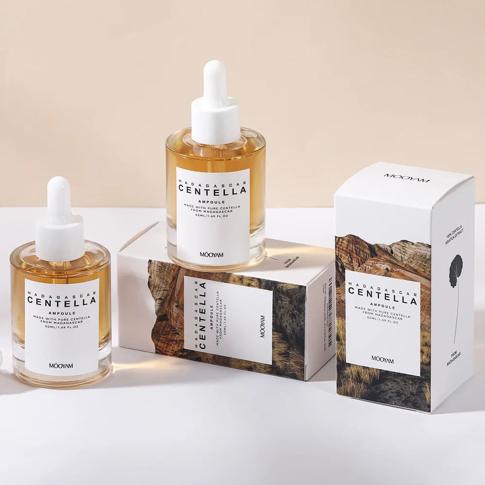 Madagascar Centella Asiatica Glow Essence Moisturizing Niacinamide Effective for Skin Care Pore Care for Sensitive Skin Ampoule