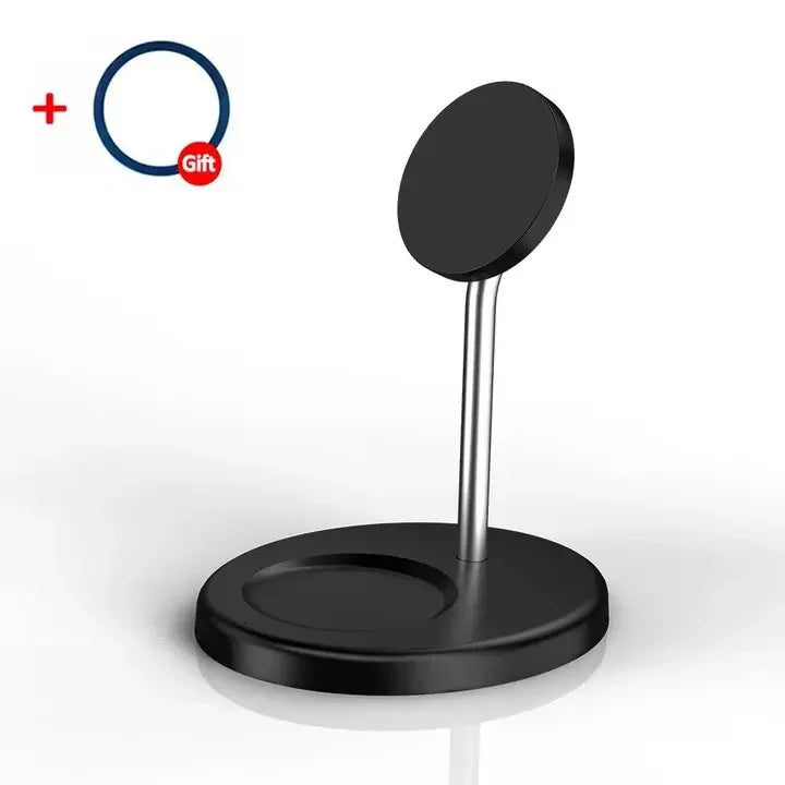 Upgraded Magnetic 2 in 1 Wireless Charger Stand For iPhone 16-12 Pro Max AirPod Pro Fast Phone Charging Station Holder