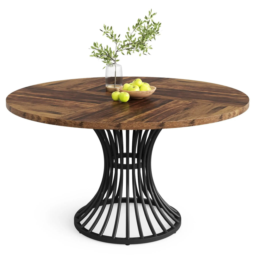 Tribesigns Round Dining Table for 4-6 People