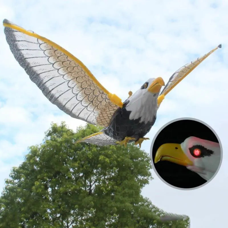 Bird Repellent Hanging Eagle Flying Owl Repellent Scarer Decoy Protection Repellent Pest Control Scarecrow Garden Decor