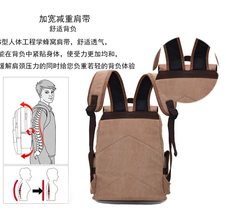 Cartoon Animation AttackonTitan ONEPIECE NARUTO Large Capacity Canvas Backpack