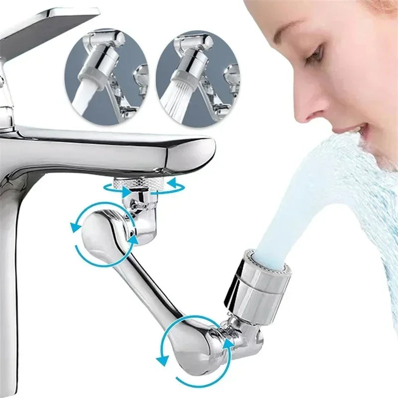 Rotatable Multifunctional Extension Faucet Aerator Kitchen Sink Faucet Extender Adapter Bathroom Tap Swivel Robotic Arm Sink Fit