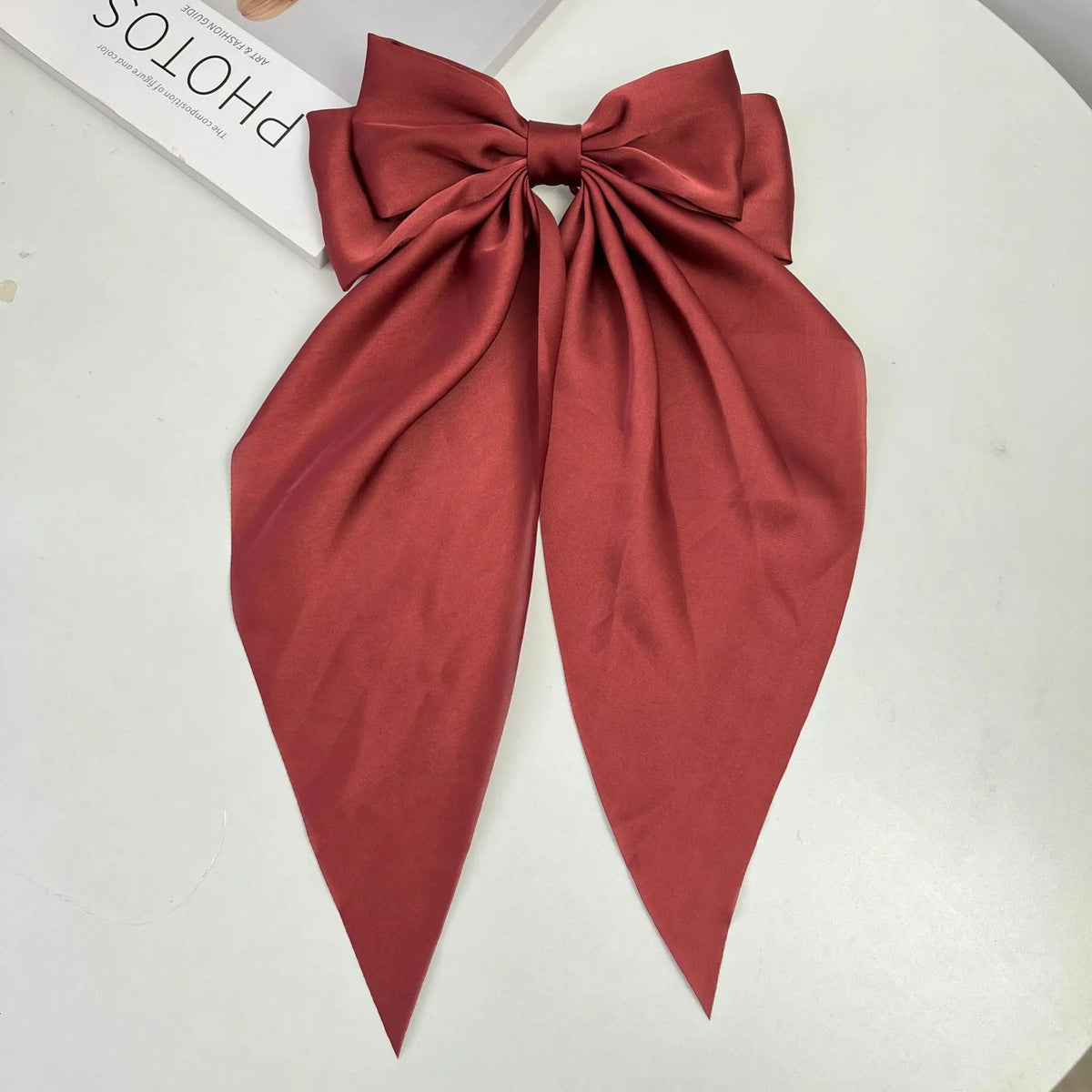 30 Solid Elegant Satin Bow Hairpin Women Girls Spring Hair Clips Headwear Ponytail Hairclips Barrettes Girls Hair Accessories