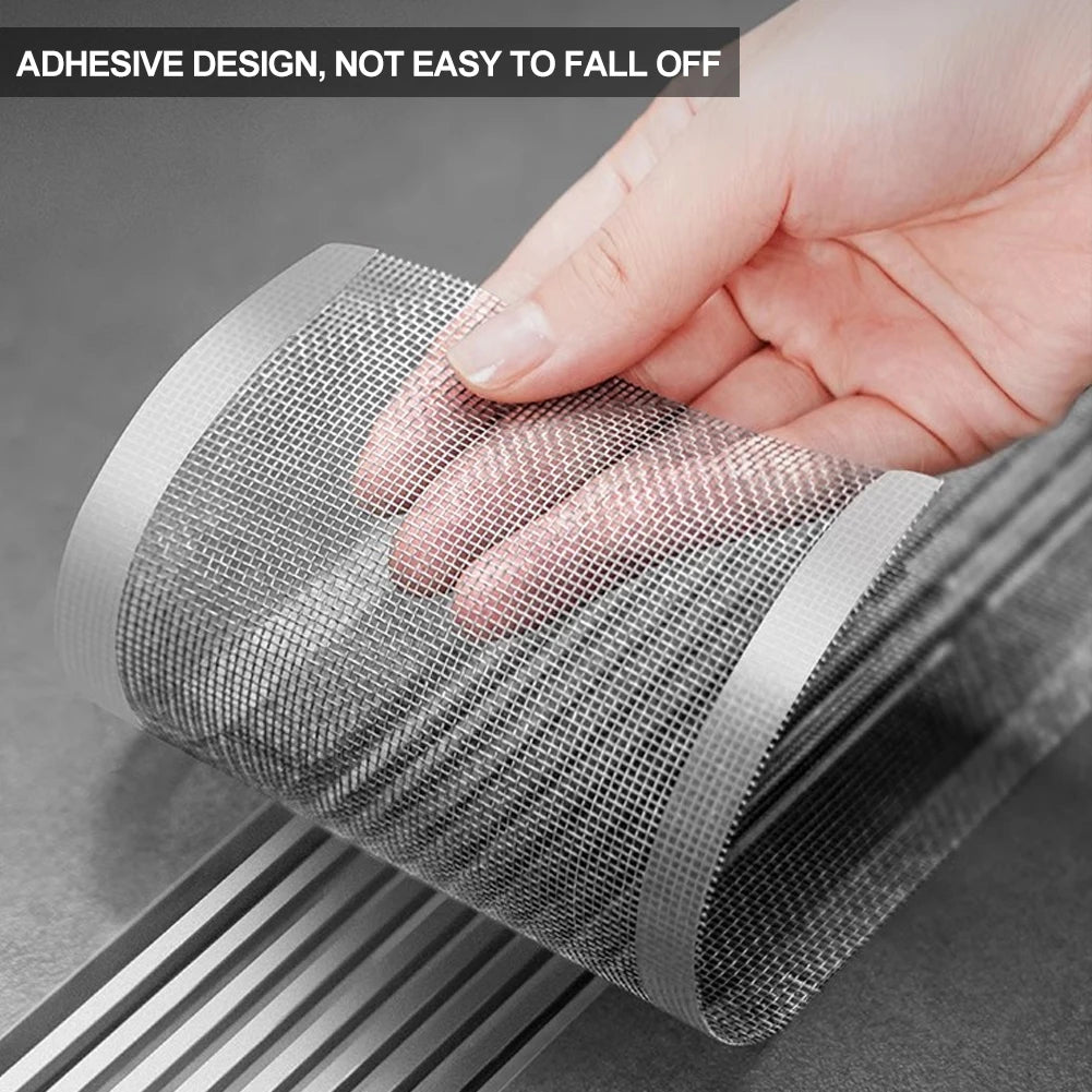 5/10 Meter Strainer Kitchen Sink Sewer Outfall Stopper Bathroom Mesh Stickers Disposable Shower Floor Drain Filter Hair Catcher