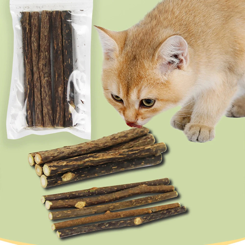 10Pcs/15Pcs/20Pcs Cat-Snack Polygonum Natural Polygonum Stick Molar Stick Thin Rod Polygonum Pet Supple