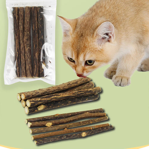 10Pcs/15Pcs/20Pcs Cat-Snack Polygonum Natural Polygonum Stick Molar Stick Thin Rod Polygonum Pet Supple