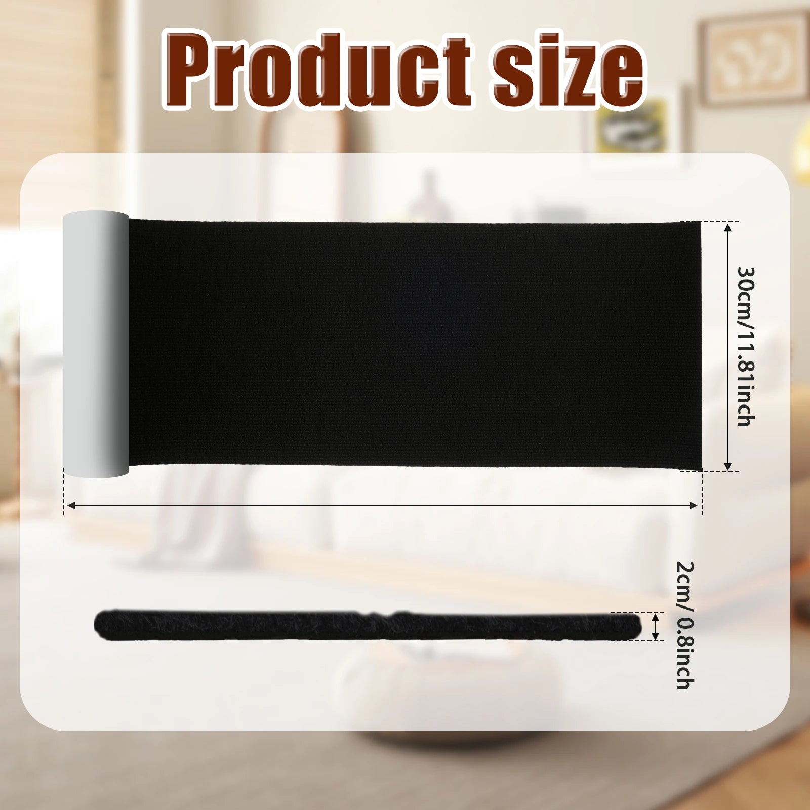 2M Cat Scratch Protector Self-adhesive Trimmable Sofa Protection Artifact Durable Anti-cat Scratch Furniture Pads Cat Supplies