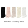 5 Pairs Summer Women Five Finger Socks 5 Pairs Candy Color Soft Cotton Breathable Mesh Split Toe Socks Girls Outdoor Sports Sock