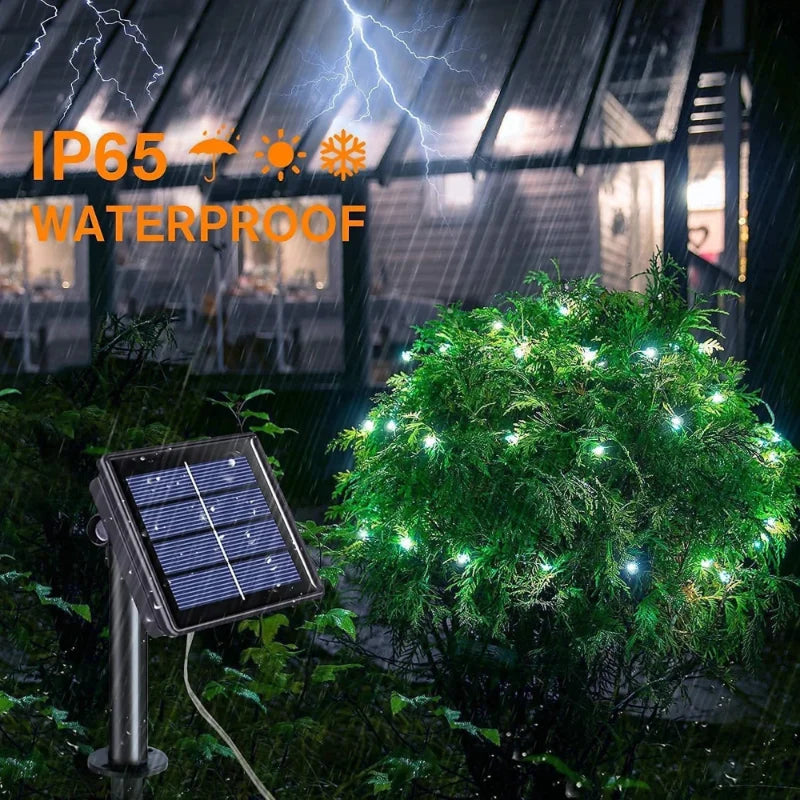 7m/12m/22m/32m LED Solar Light Outdoor Garden Fairy String Light