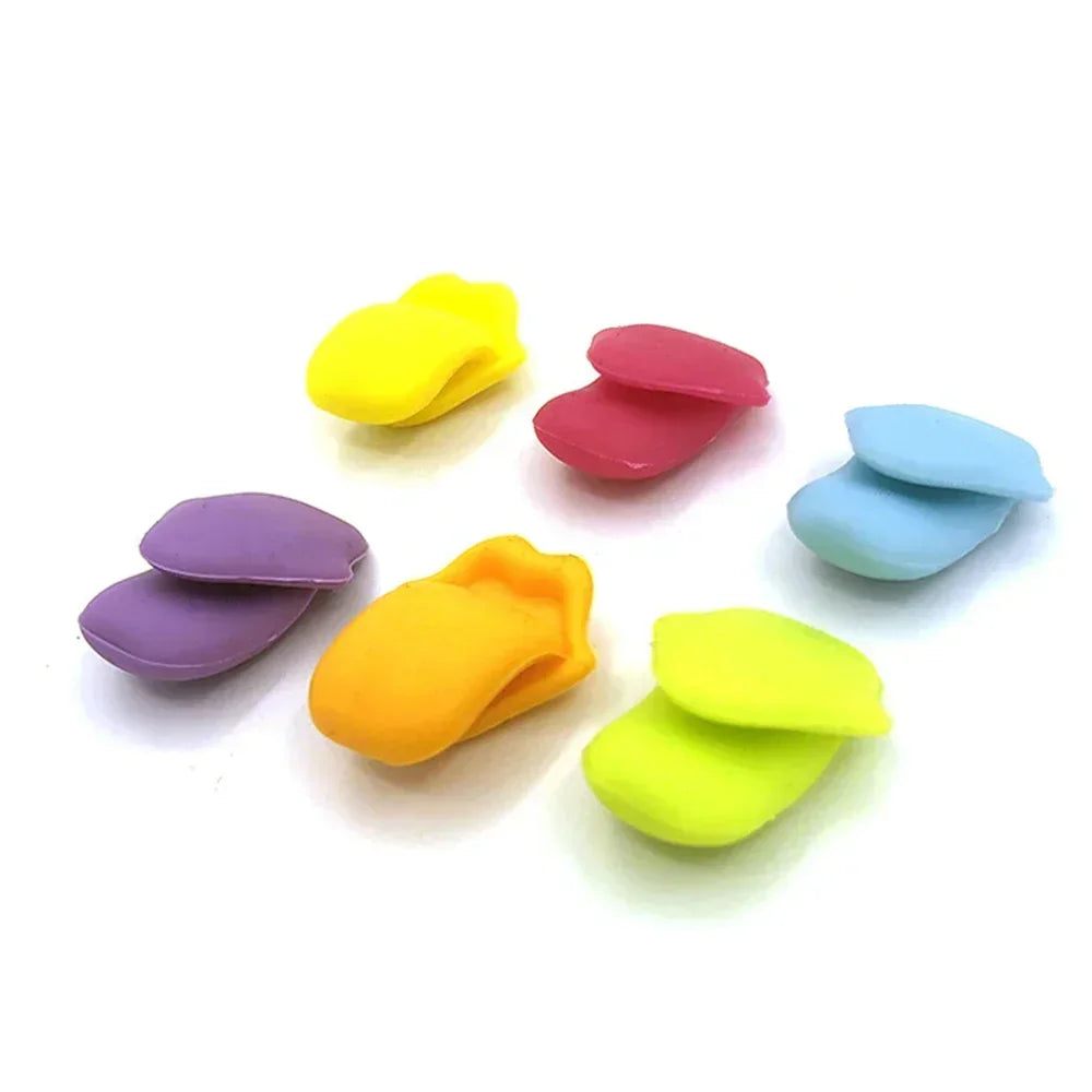 6Pcs Cool Wine Beer Glasses Recognizer Party Dedicated Suction Cup Wine Glass Silicone Label Marker Kitchen Bar Accessories Cute
