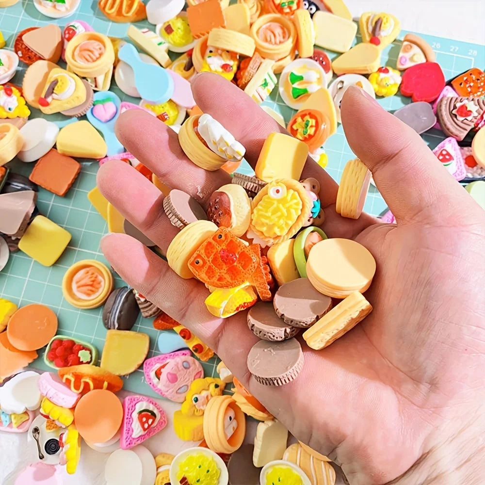 Miniature Food Toys Mixed Resin Food Dolls Kitchen Pretend