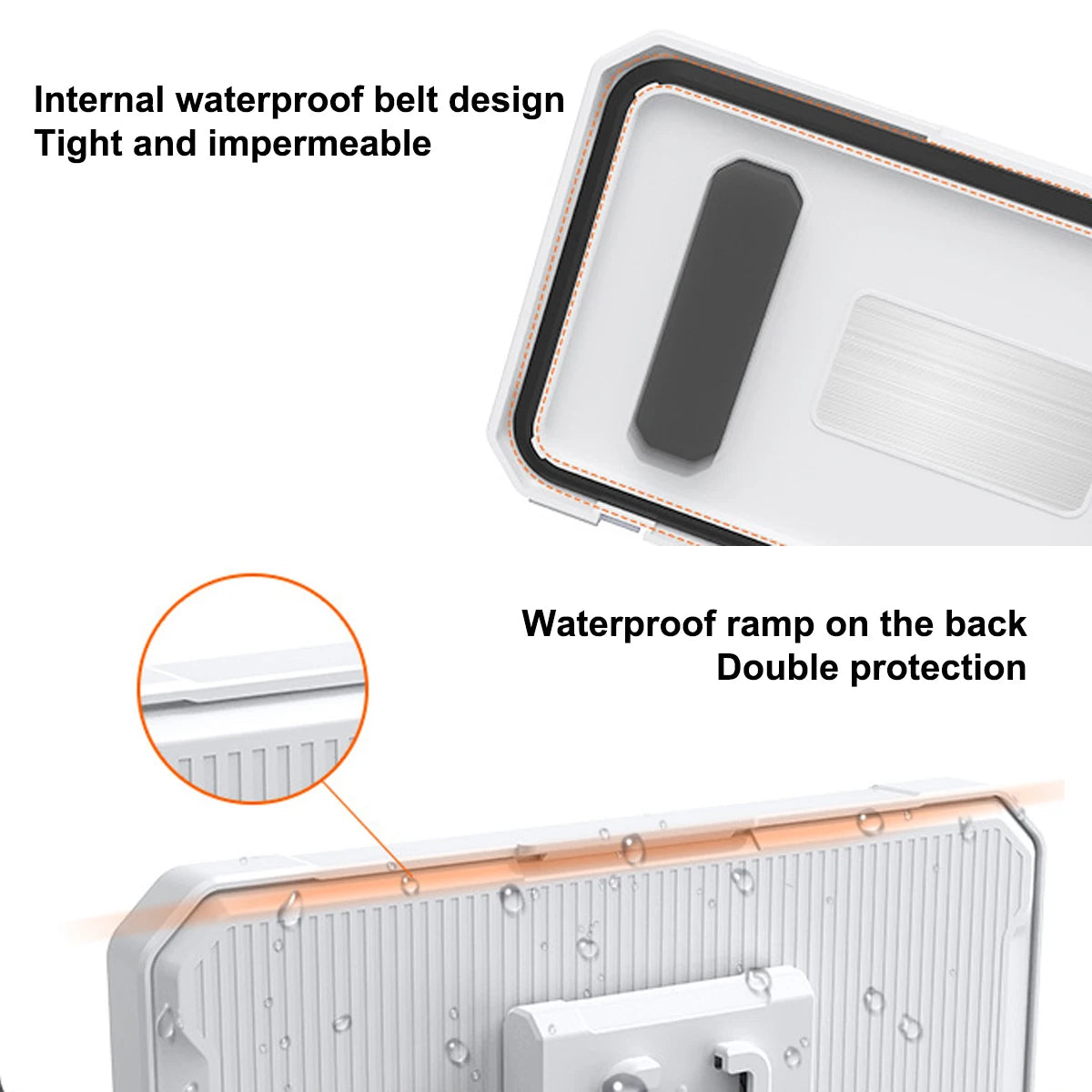 Adjustable Waterproof Shower Phone Holder 360 Degree Rotation Wall Mirror Mount Mobile Phone Holder for Bathroom Bathtub Kitchen