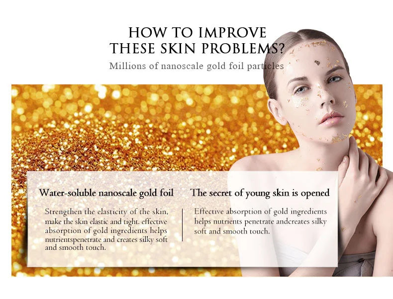 ARTISCARE 24K Gold Serum 3pcs/SET for Facial Care Eye Cream Moisturizing Face Essence Skin Care Products