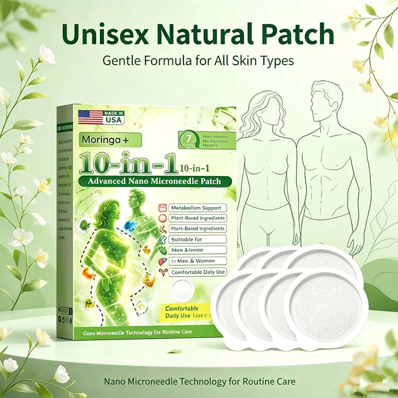 10-In-1 Moringa Nano Microneedle Body Care Patches Gentle Skin