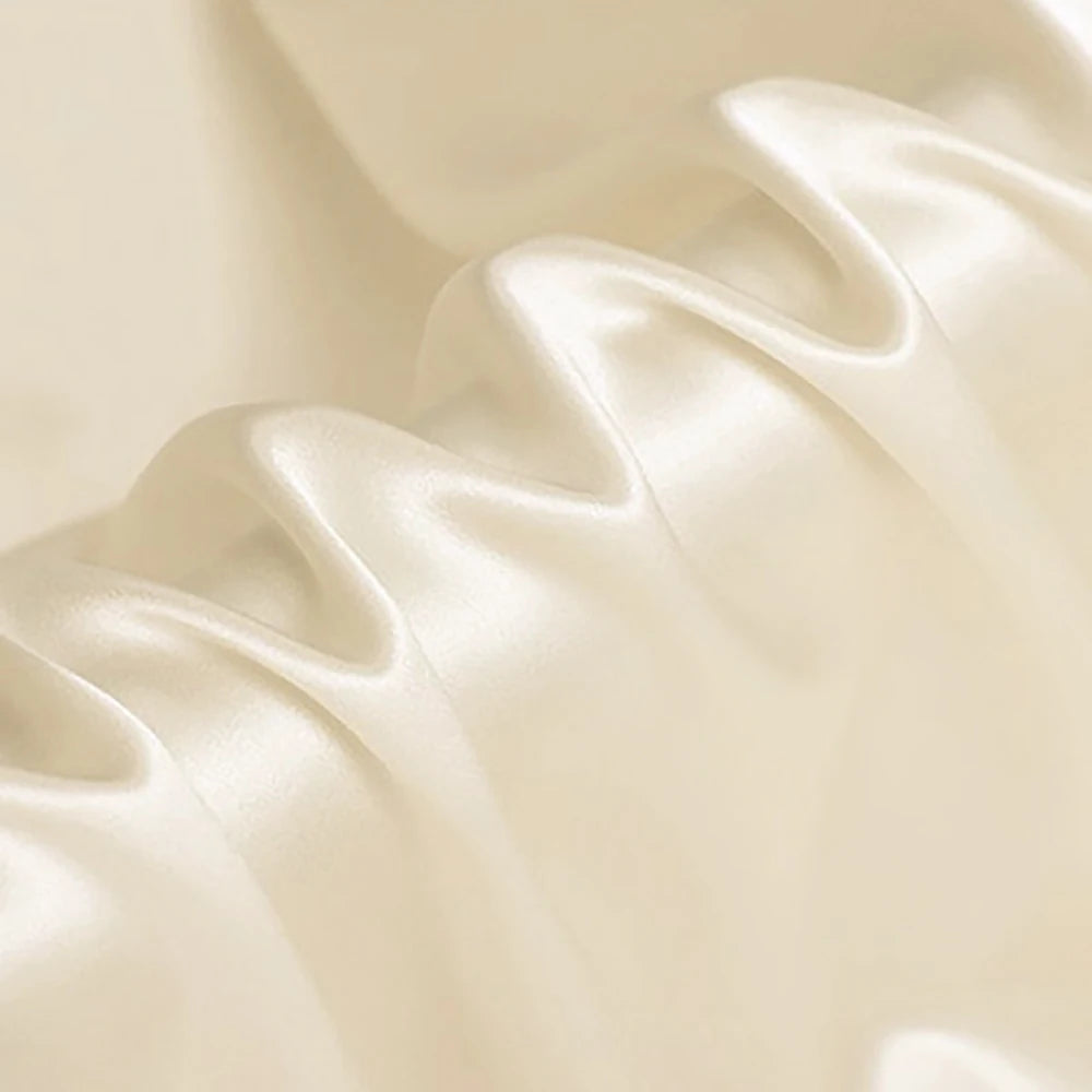 CISULI Pure Silk Stretch Satin Fabric,16momme,Width 140cm,Silk Lycra,Shirt and Dress Cloth Material