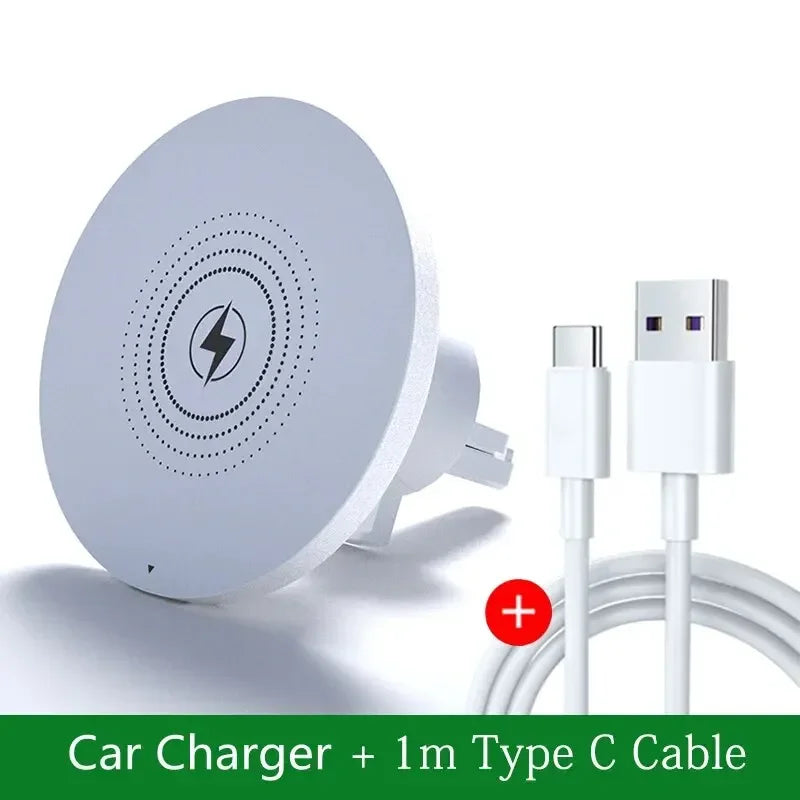 Magnetic Car Wireless Charger Magnet Fast Charging Station Car Phone Holder Mount for iPhone 17 16 15 14 13 Pro Max Min Macsafe
