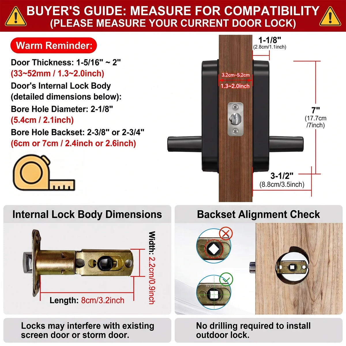 Smart Fingerprint Door Lock App Remote Control Keyless WIFI