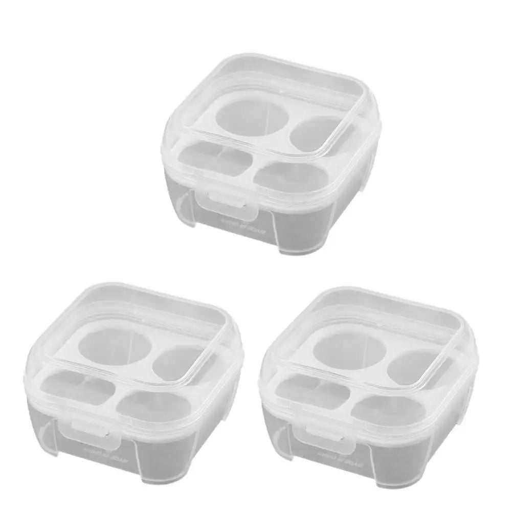 3/4/8 Grids Eggs Box Case Shockproof Egg Holder Kitchen Container Case Transparent Organizer for Outdoor Camping Picnic