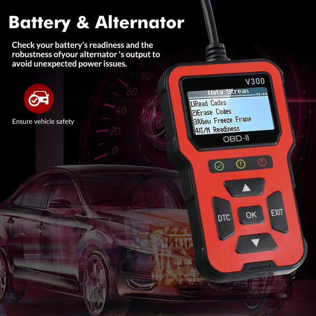 V300 OBD2 Scanner Auto Car Diagnostic Tool with Color