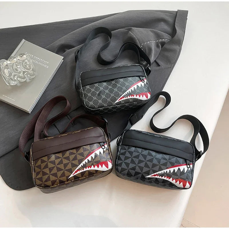 Creative Shark Mouth Crossbody Bag Simple Coin Purse Mobile