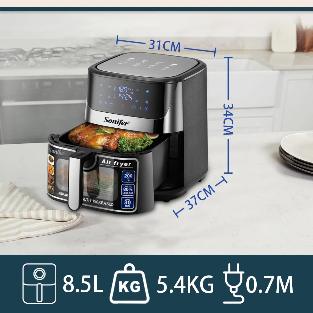 8.5L Air Fryer –LED Display &amp; Touch Control