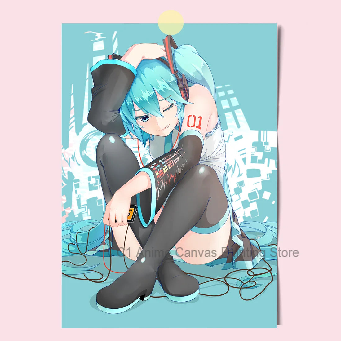 Hatsune Miku Anime Poster MIKU Magazine Bedroom Dormitory Studio Decorative Painting Photography Wallpaper DIY Gift