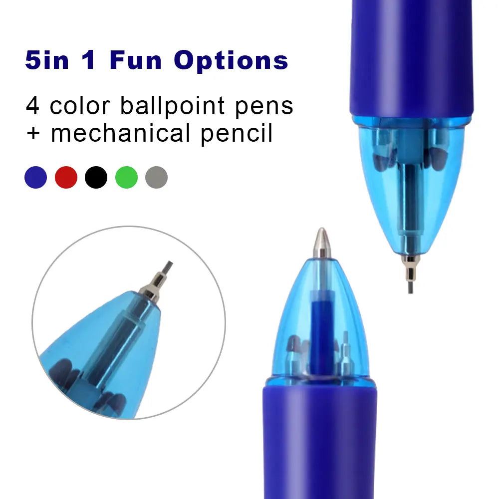 Creative 5-in-1 Multi-color Ballpoint Pens