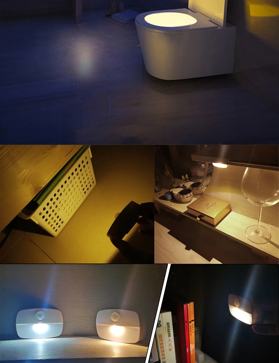 LED Night Light Motion Sensor Night Lamp Room Decor Lamp Bedside Led Lamp With EU Plug Led Lights For Closet Bedroom Home Decor