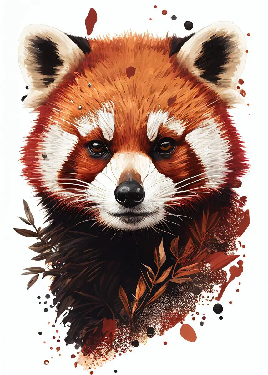 Cute Panda Blowing Bubbles Poster Graffiti Animals Art Print Canvas Painting Wall Pictures Living Room Room Home Decor Gift