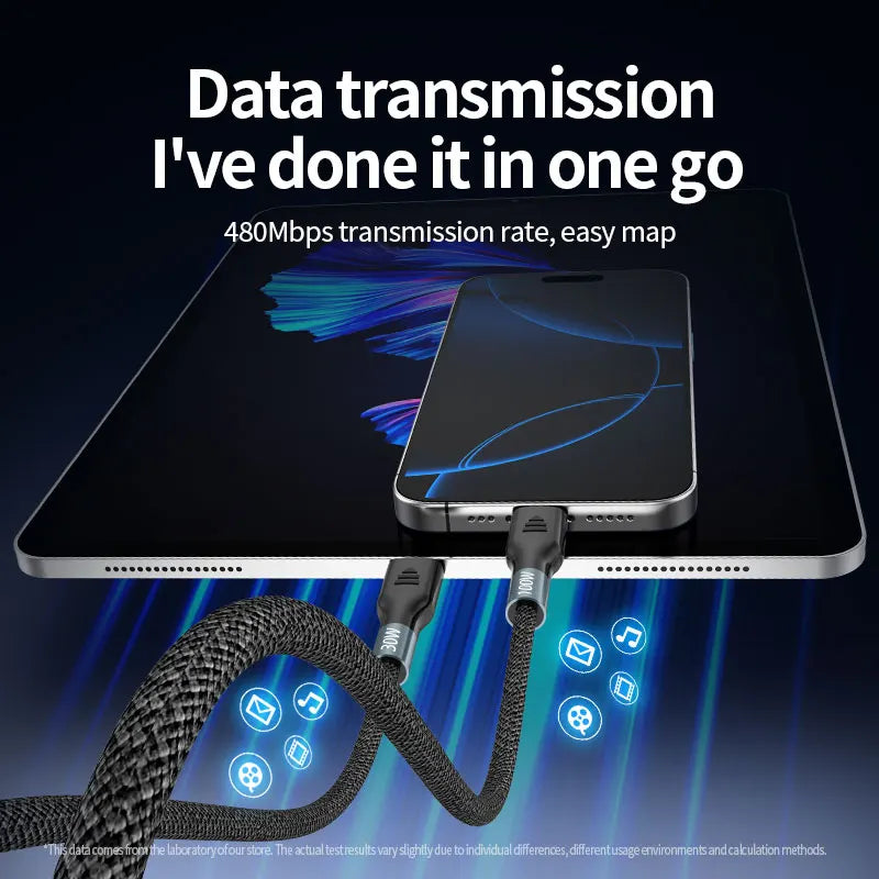 Portable 3 in 2 USB+Type C Magnetic Watch Wireless Charger Charging Date Cable For iPhone 16 Pro Max iWatch 8 Ultra 7 6 SE 5 4