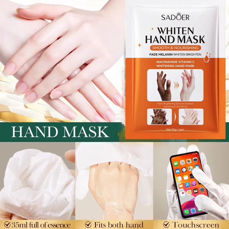 1/3/5 Pcs Niacinamide Hand Mask Hands peel barb Repair Moisturizing Nourishing Brightening Hand Gloves Hands Skin Care