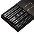 5Pairs High Quality Japanese Non-Slip Chopsticks Korean Home Hotel