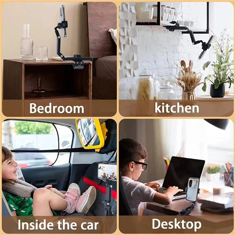 1080 Rotating Sun Visor Car Phone Holder Mount GPS Cell Mobile Car
