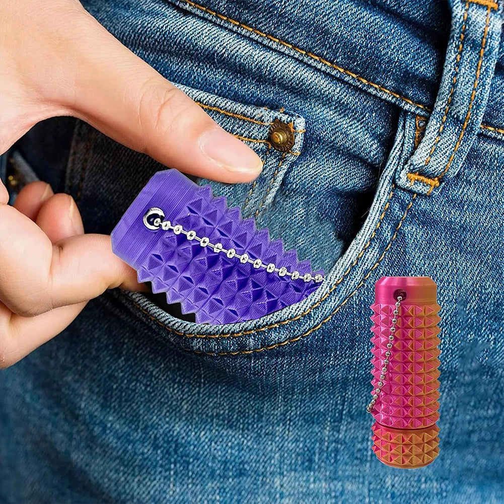 New Little Ouchies Fidget Pocket Mini Fidget Spiky Grippie Stim Keychain Venting Key Pendant For Anxiety Relief Positive Gifts