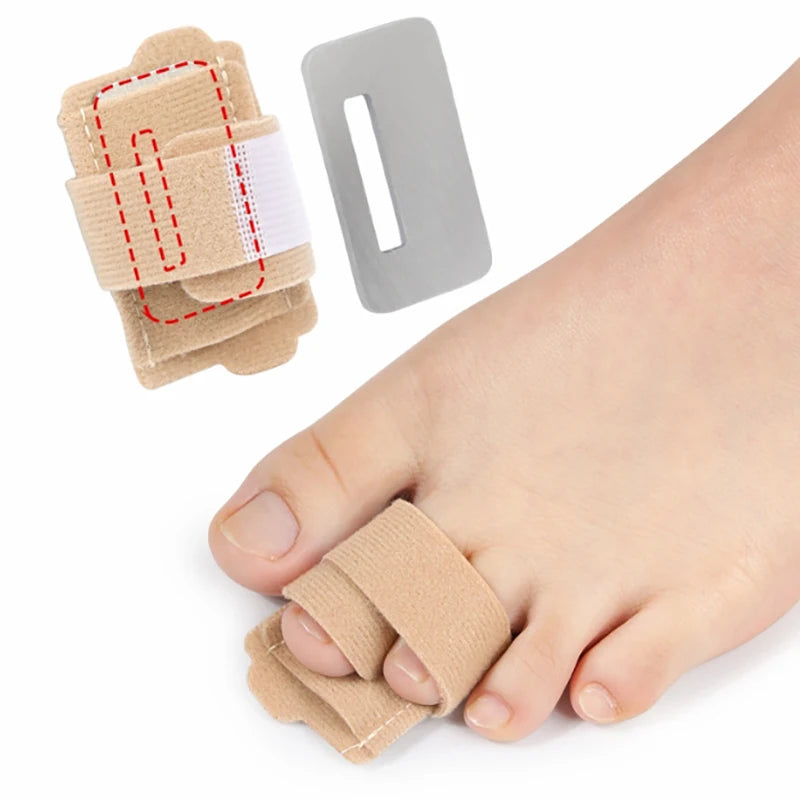 Hammer Toe Straightener Toe Splints Bandages For Correcting Hammertoe Crooked & Overlapping Toes Protector