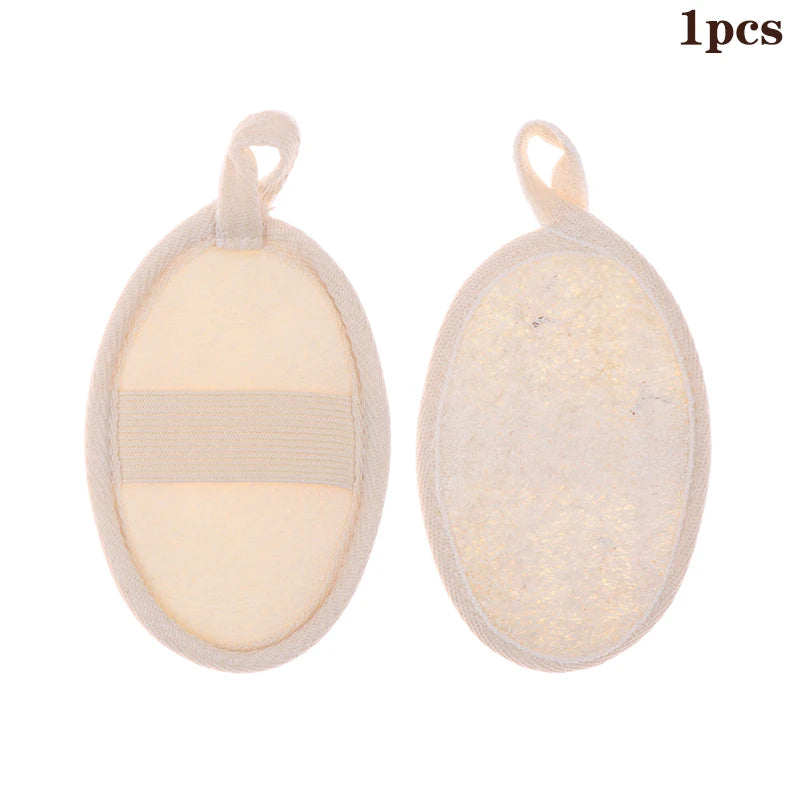 Natural Loofah Body Scrubber Bath Exfoliating Sponge Soft Shower Brush Cleaner Pad Exfoliator Shower Puff Body Skin Care Tool