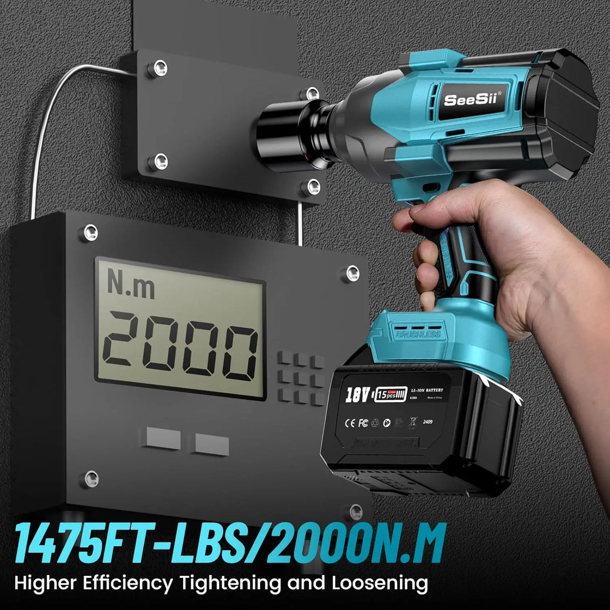SEESII High-Torque Electric Impact Wrench