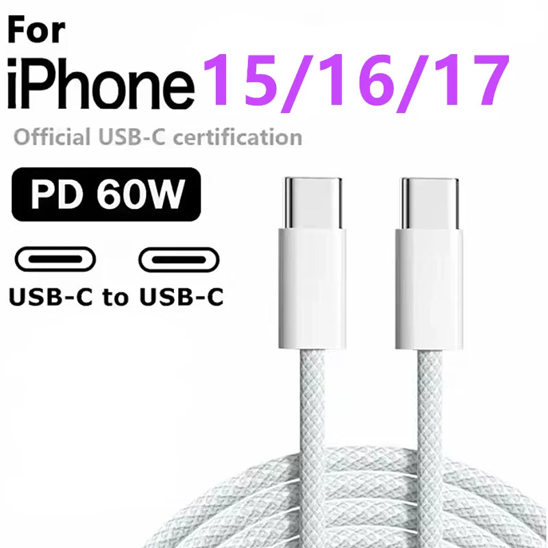 Type C to Type C Cable Data Line for Iphone