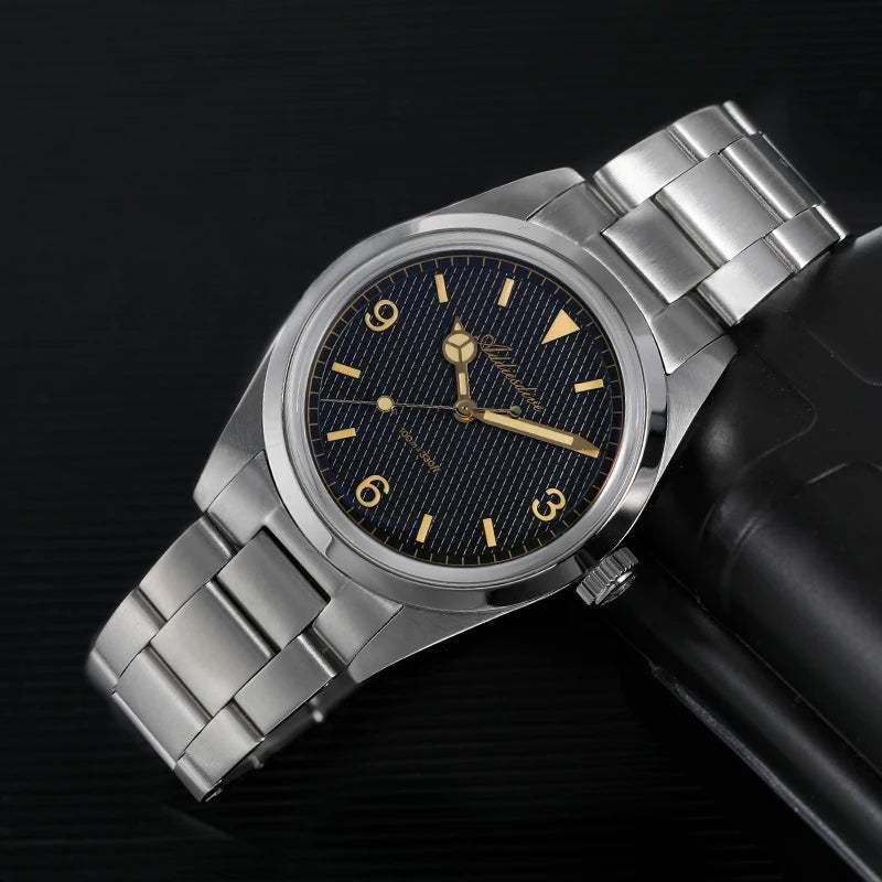 ADDIESDIVE New Men's Analog Watch 100 Meters Bubble Mirror