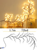72/96/144LEDS USB Willow Vine Branch Lights 8 Modes Warm